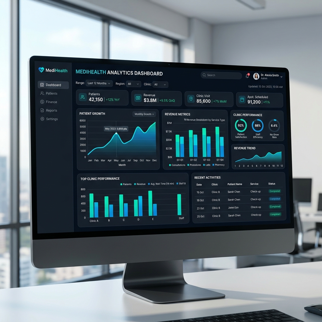 Healthcare CRM Analytics Dashboard