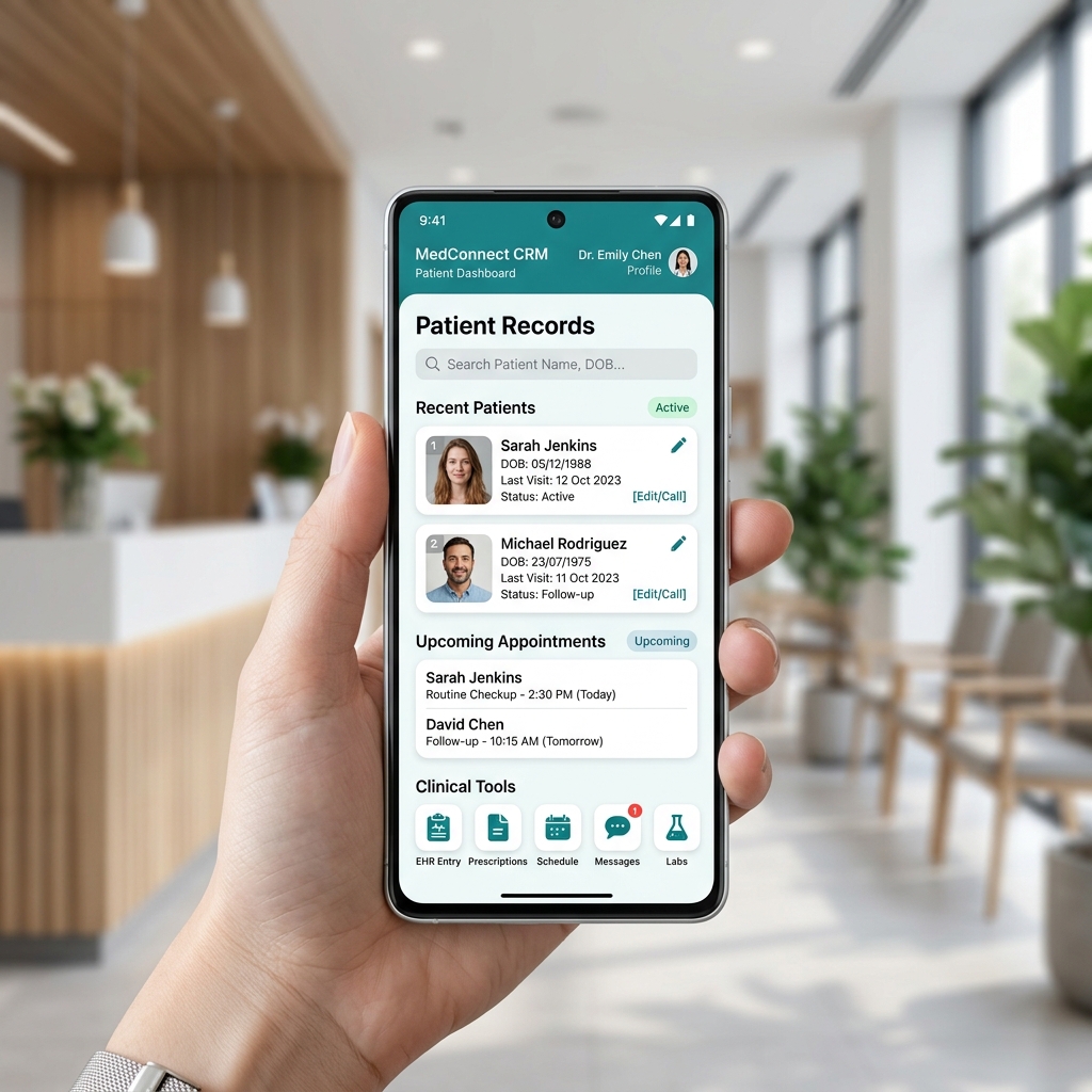 Mobile Friendly Healthcare CRM